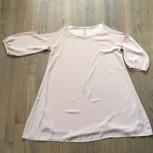 Nude Pink Mini Dress